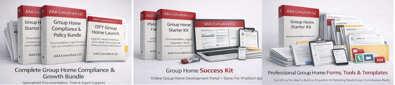 AAA Consultant LLC Group Home product ecosystem visual
